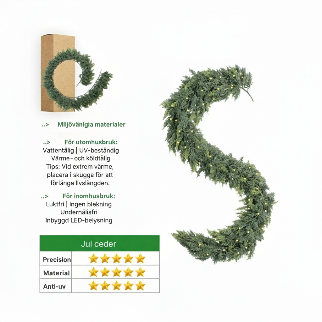 CedarSpruce™ Konstgjort Cederträ Julgirlang